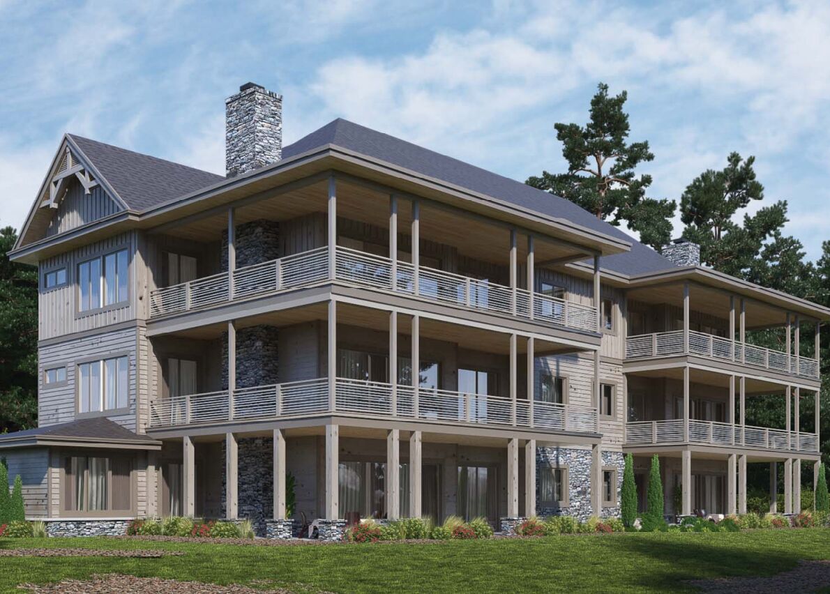 Forest Creek condo rear elevation
